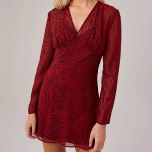 NWT: Zebra Print Mini Dress